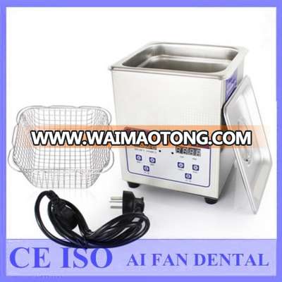 [ Aifan Dental ] Best Price Stainless Steel Mini Digital Heater and Timer Ultrasonic Jewelry Cleaner With Basket